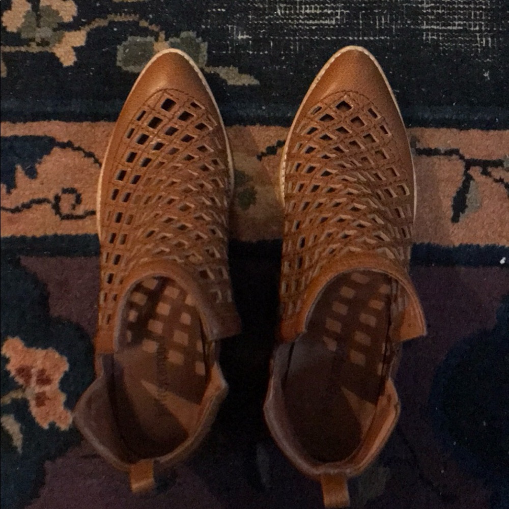 Jeffrey Campbell perforated booties